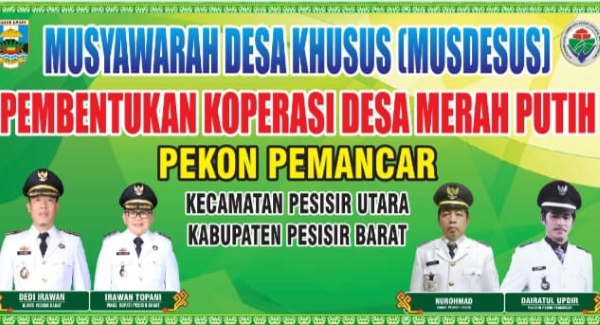 Pemdes Pemancar Bentuk Kopdes Merah Putih, Dorong Kemandirian Ekonomi Masyarakat