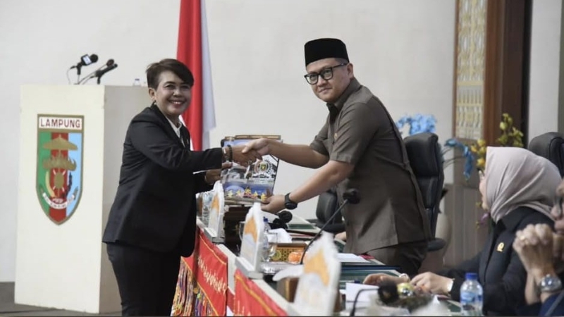 Ketua DPRD Lampung Pimpin Paripurna Laporan Pansus LHP BPK atas LKPD 2024