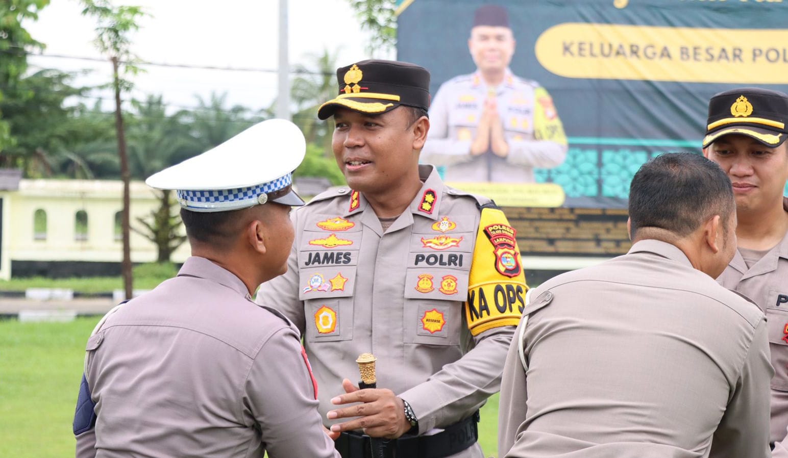 Polres Tulang Bawang Gelar Halal Bihalal Hari Raya Idul Fitri 1445 H, ini Pesan AKBP James