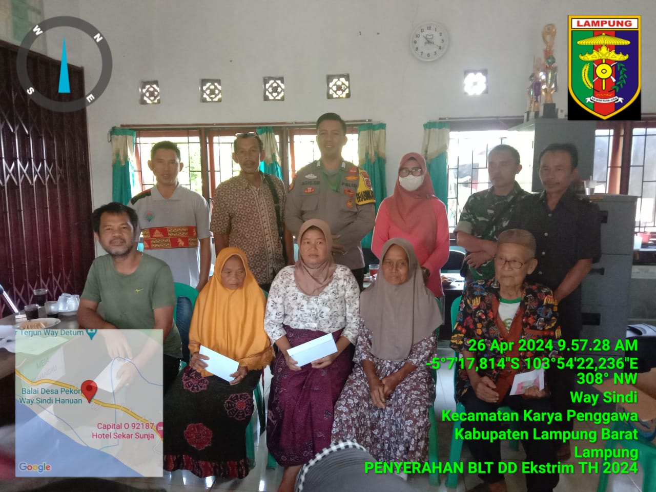 Pekon Way Sindi Hanuan Pesibar Salurkan BLT-DD Tahap 1 Kepada 22 KPM