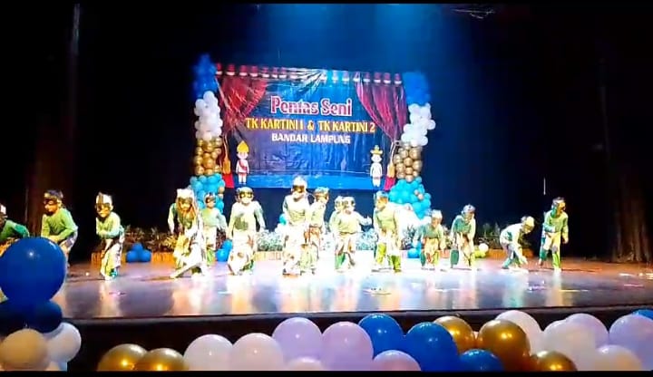 Salurkan Bakat, TK Kartini Bandar Lampung Pentaskan Drama Musikal Timun Mas