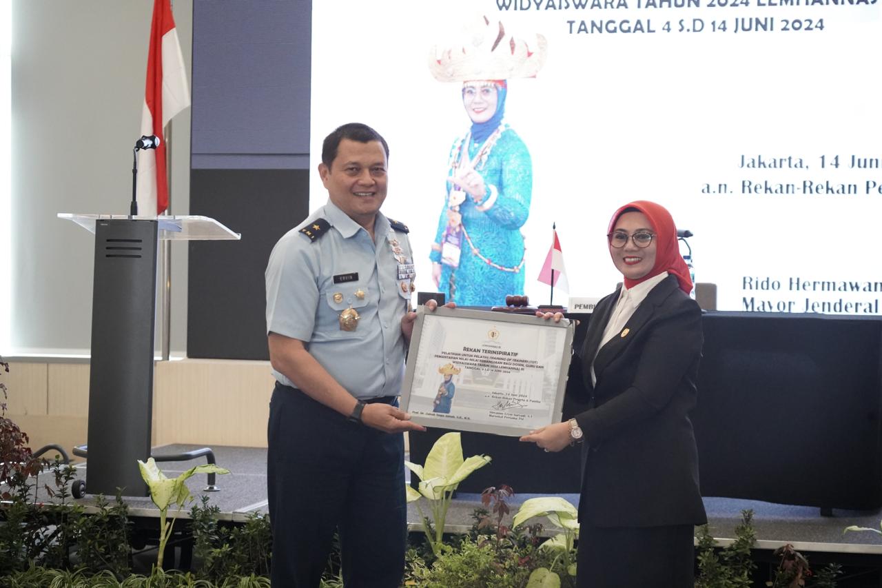 Dosen UBL Raih Gelar Rekan Terinspiratif di Pelatihan Lemhannas