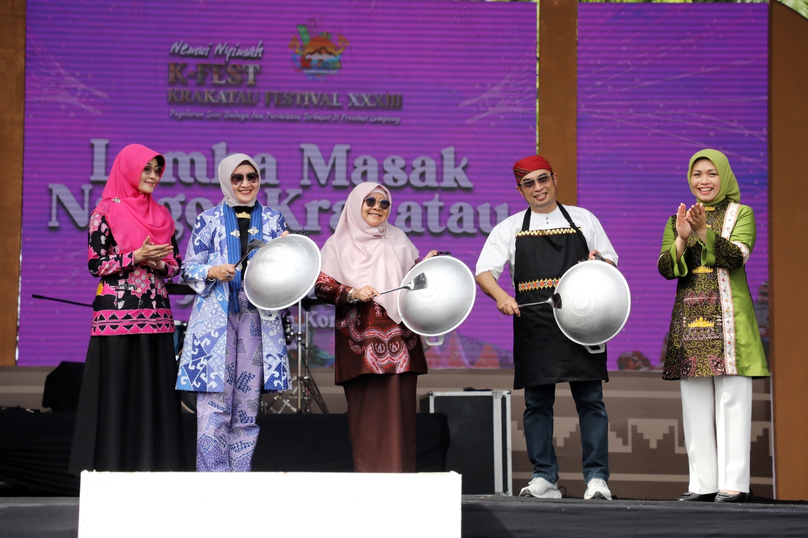 Pj Ketua PKK Lampung Buka Lomba Masak Nasi Goreng Krakatau