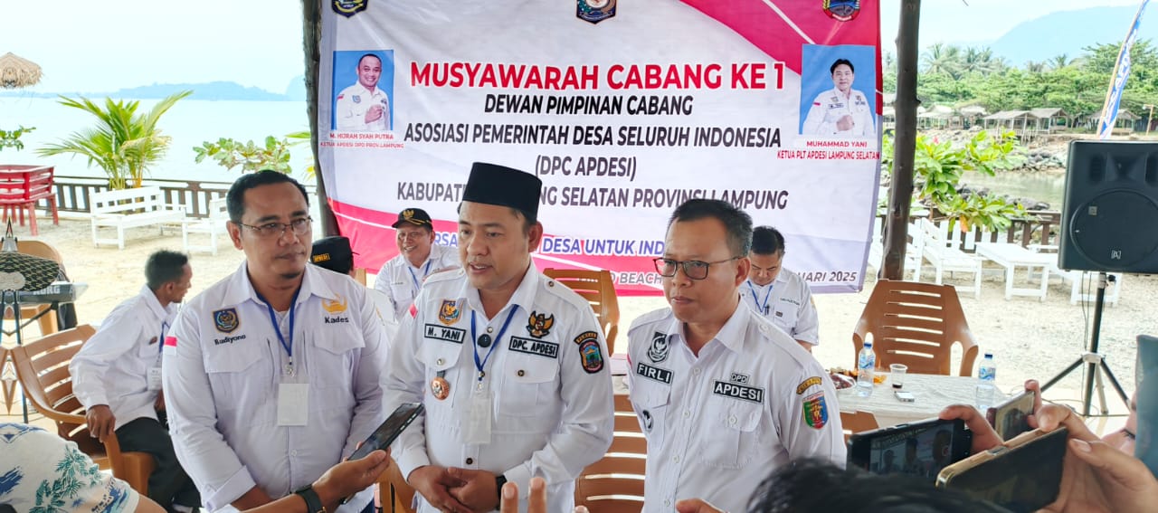 Muhammad Yani Terpilih Aklamasi Pimpin Apdesi Lampung Selatan 2025-2030