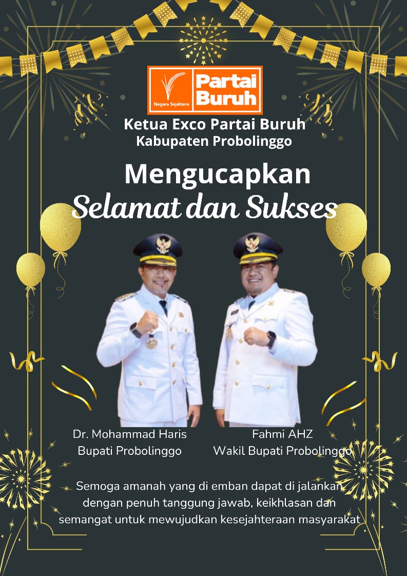 Partai Buruh Kawal Kepemimpinan Baru Probolinggo