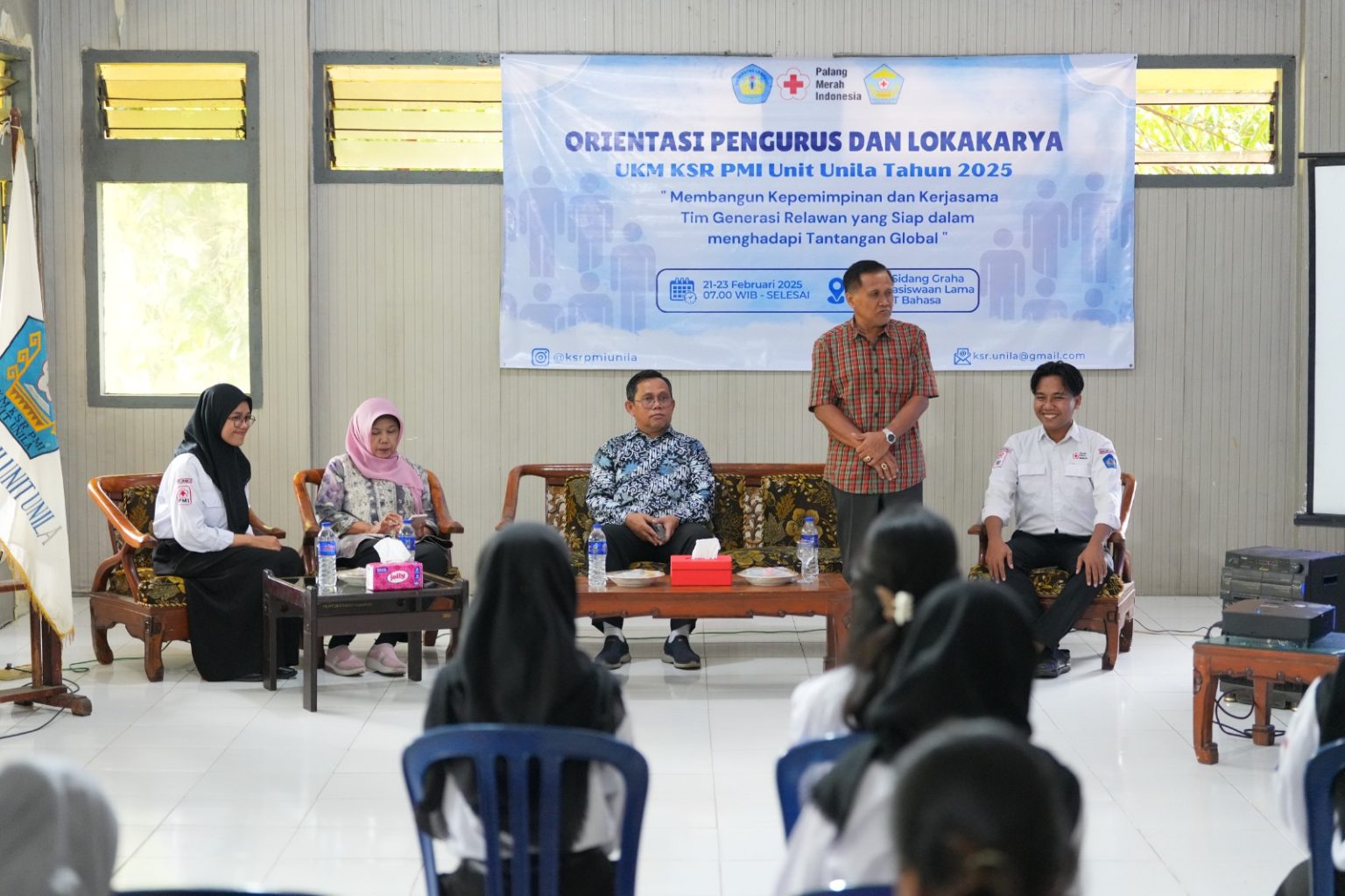 UKM KSR PMI Unit Unila Gelar Orientasi Pengurus dan Lokakarya 2025
