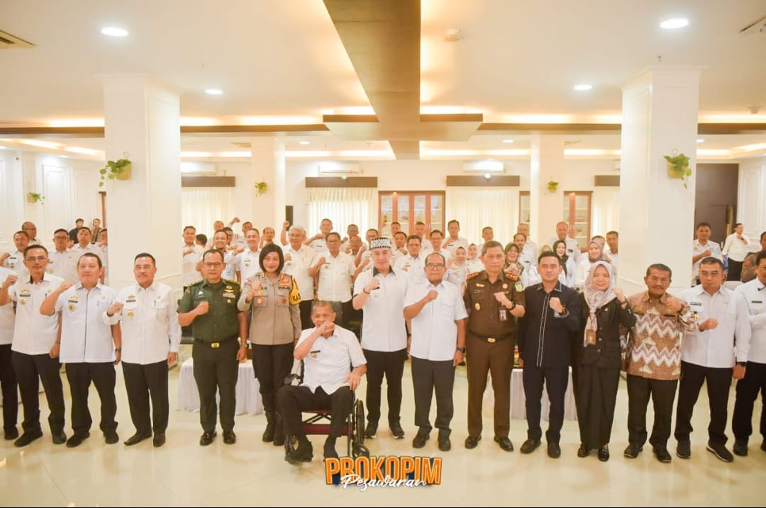 Bupati Dendi Ramadhona Beserta Jajaran Terima Kunjungan Kerja dan Silaturahmi Pj Gubernur Lampung