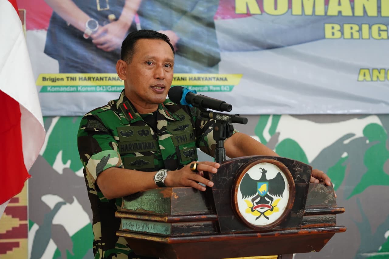 Larangan Judi Online dan Bijak Bermedsos, Pesan Danrem 043/Gatam di Kodim Tanggamus
