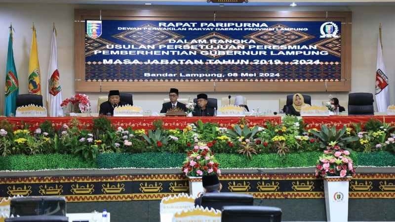 DPRD Lampung Setujui Pemberhentian Arinal Djunaidi sebagai Gubernur