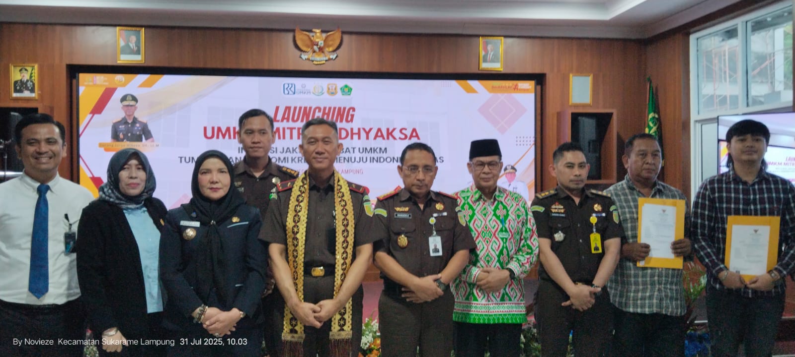 Kejati Lampung Luncurkan "Jaksa Sahabat UMKM", Gratiskan Urus Izin dan Dampingi Pelaku Usaha