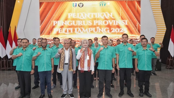 Resmi Dilantik, Pelti Lampung Optimistis Cetak Atlet Unggul Menuju PON 2032