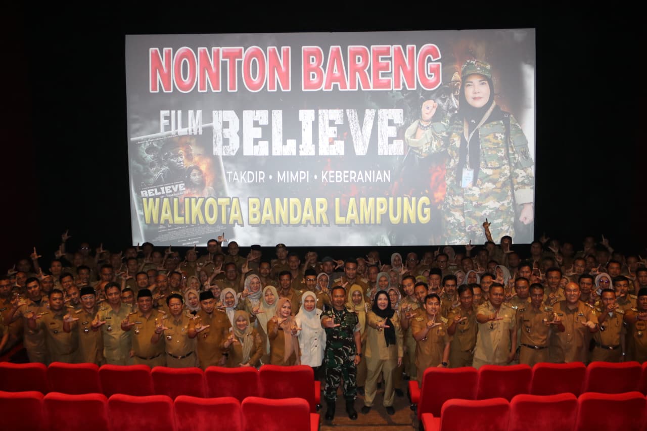 Camat dan Lurah se-Bandar Lampung Nobar Film Believe