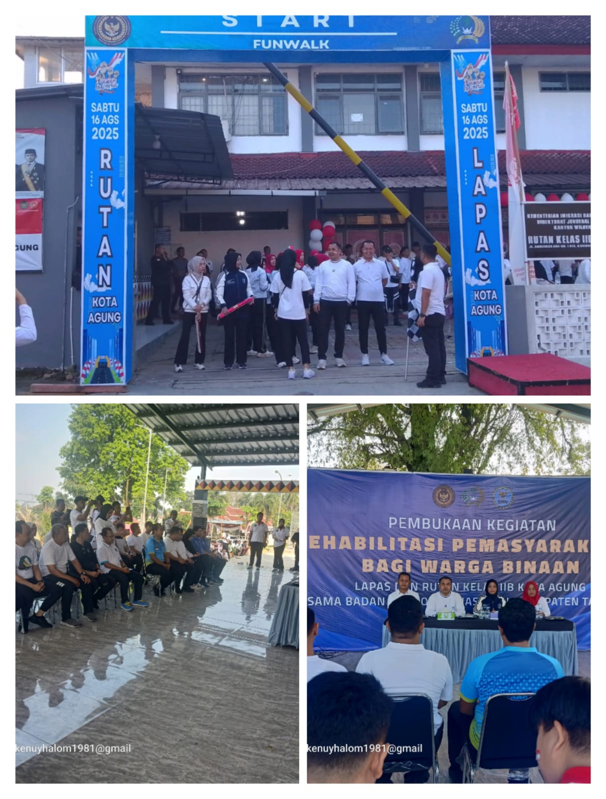 Lapas dan Rutan Kota Agung Gelar Fun Walk Meriahkan HUT RI ke-80