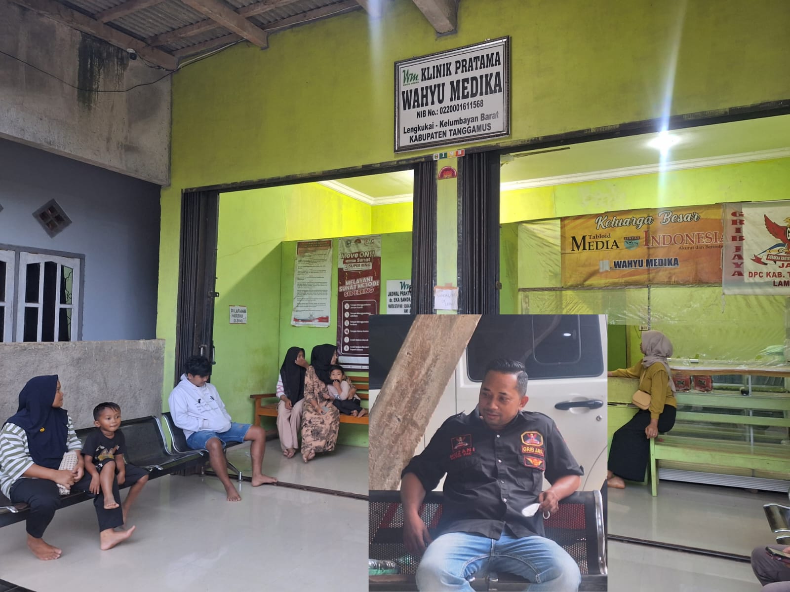 Diduga Buka Praktik Ilegal, Oknum Mantri di Tanggamus Layani Pasien Pakai Seragam Ormas