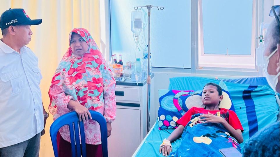 PERTI dan Sikambara Lampung Ajak Masyarakat Bantu Azis Bocah Penderita Jantung Bocor