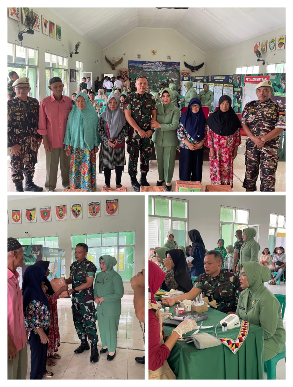 Peringati HUT ke-80, Kodim Tanggamus Gelar Bakti Sosial Kesehatan