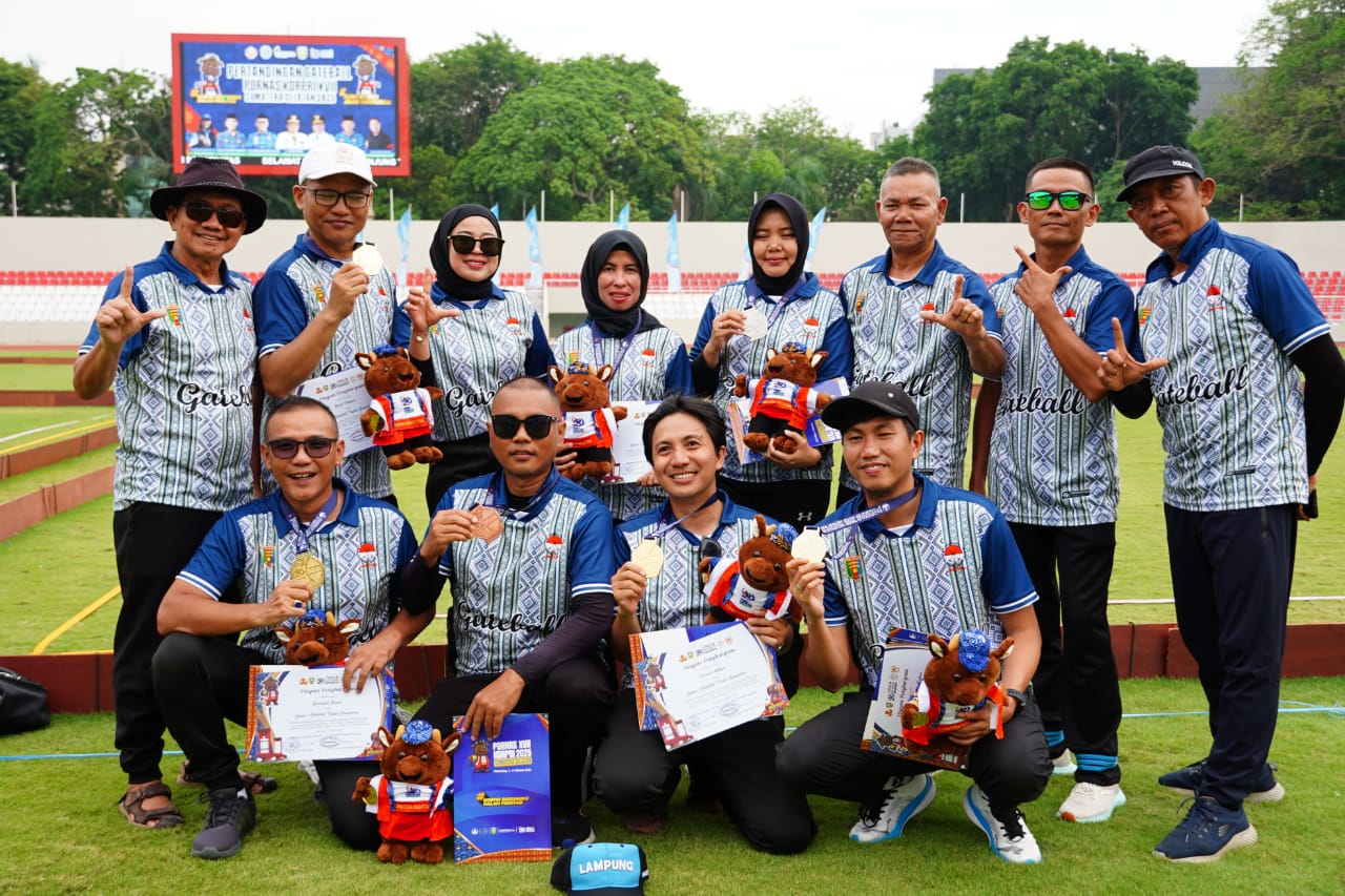 Ukir Sejarah, Gateball Lampung Raih Emas Perdana di Pornas Korpri XVII