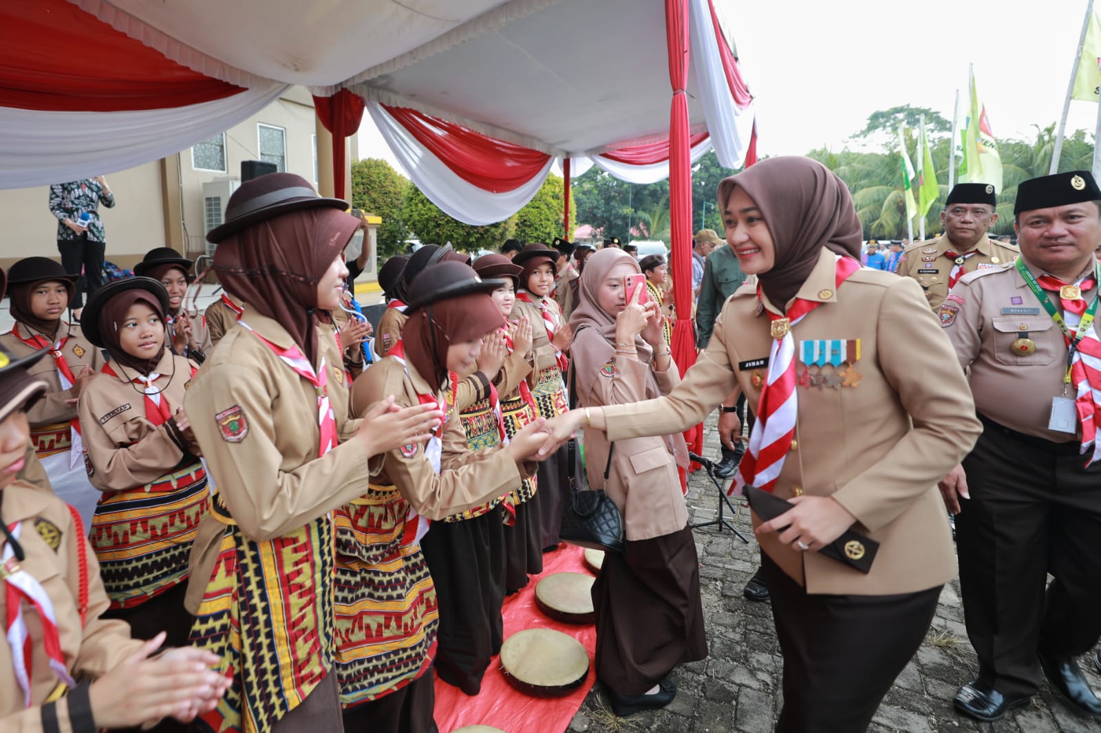 Ajang Tempa Karakter, 500 Pramuka Lampung Ikuti Jambore Daerah VII di Kwarda