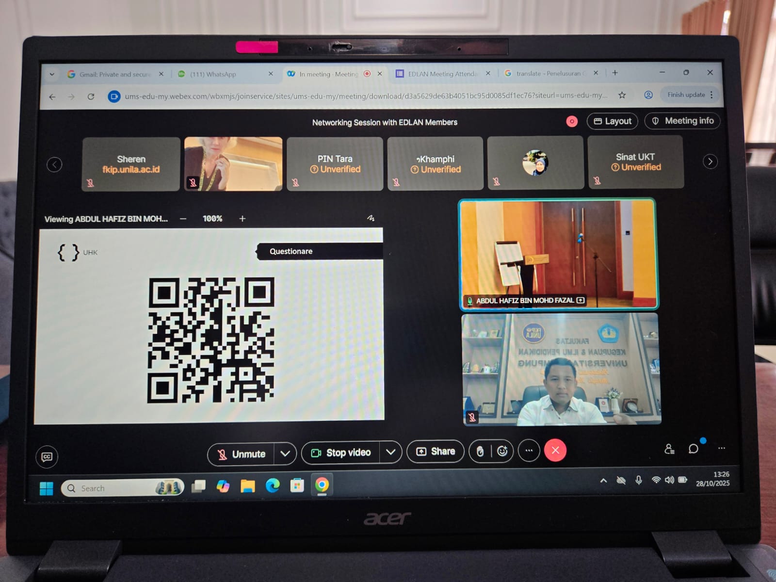 Perluas Jejaring Global, Unila Resmi Gabung Euroasia Digital Learning Network