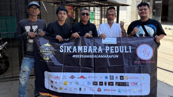 Program Sikambara Peduli Salurkan Bantuan Dana Renovasi Masjid Nurul Huda di Jalan Kopi Gedong Meneng