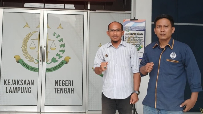 Dugaan Korupsi Dana Hibah Kesra dan Kesbangpol, DPP KAMPUD Penuhi Wawancara di Kejari Lampung Tengah
