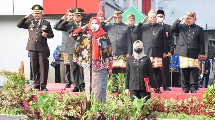 Eva Dwiana Pimpin Upacara Peringatan Kelahiran Pancasila