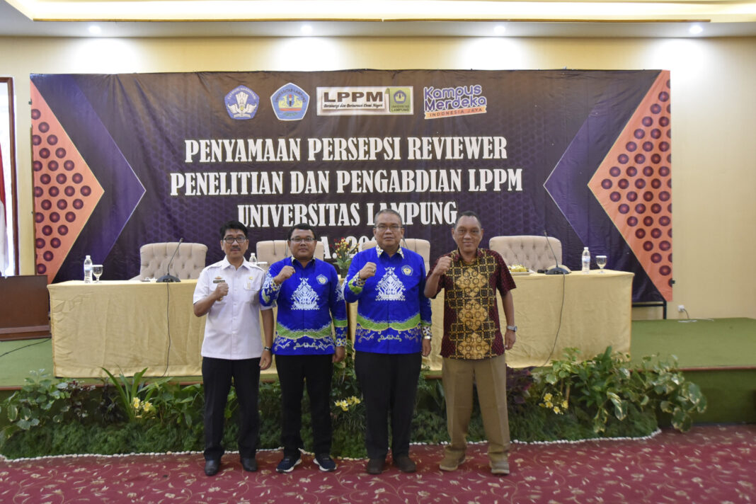 LPPM Unila Gelar Pelatihan dan Penyamaan Persepsi Reviewer