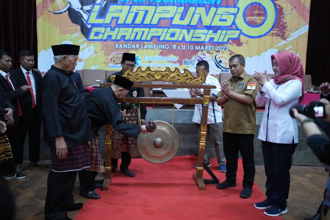 Wakil Rektor 3 Unila Sambut Hangat Peserta Pencak Silat Nasional Open Tournament Lampung Championship VI Tahun 2023